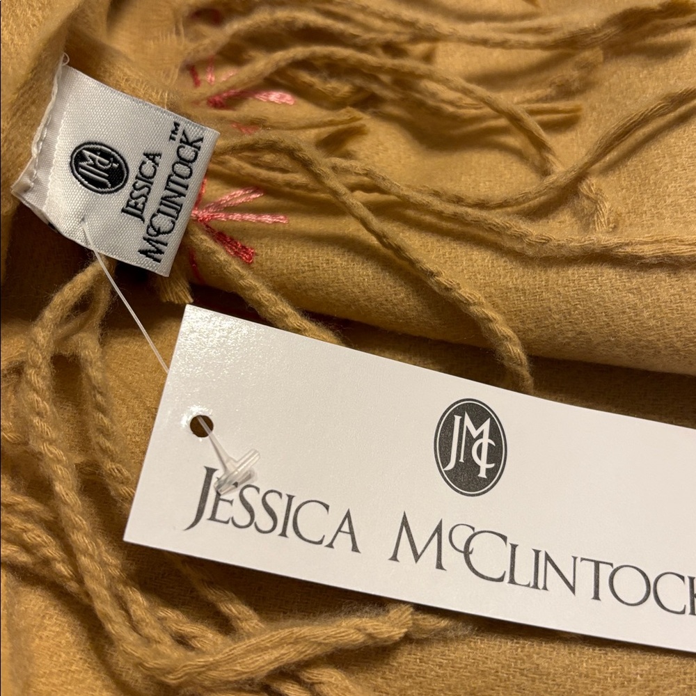 Jessica McClintock Embroidered Shawl - Picture 6 of 8